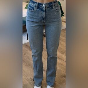 Abercrombie & Fitch 90s Curve Love Straight Leg High Rise Jeans